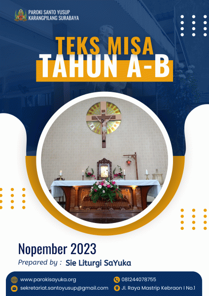 Teks Misa Tahun A-B Edisi Nopember 2023